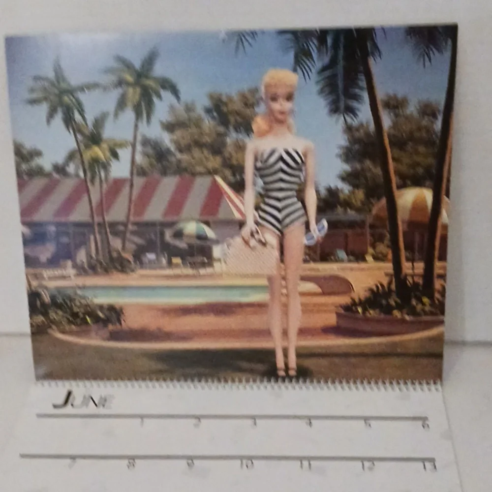 1992 Barbie Fashion Calendar with Black Dress